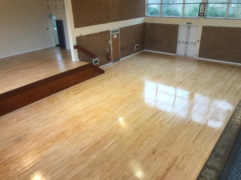 Pine floor restoration for a Church.