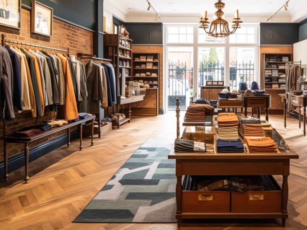 Old shop floors renovated or new retail flooring finished to create a suitably aged look.